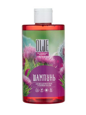 OLJE Натуральный шампунь для окрашенных волос с репейным маслом для поврежденных волос 450 мл