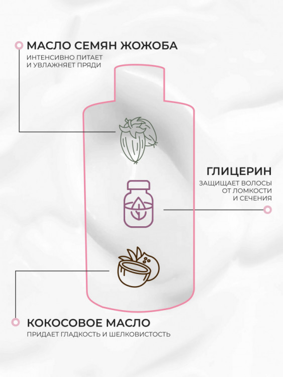 OLJE Кондиционер  глубокое увлажнение для любого типа волос, 450 мл в Оренбурге