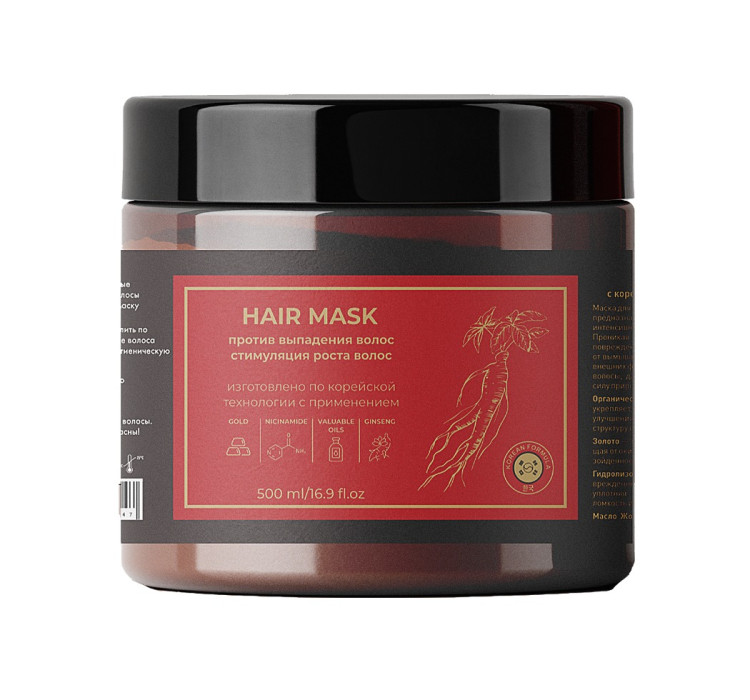 Маска для волос с корейским женьшенем и золотом 500 мл в Оренбурге